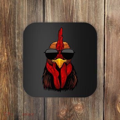 Cool Rooster Design Chicken Rooster Lover Coaster