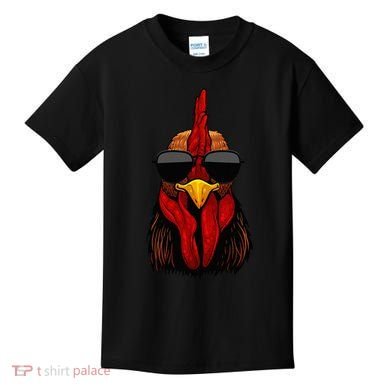 Cool Rooster Design Chicken Rooster Lover Kids T-Shirt