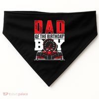 Car Racing Dad Of Birthday Boy Formula Race Car Driver USA-Made Doggie Bandana thumb 0