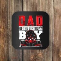 Car Racing Dad Of Birthday Boy Formula Race Car Driver Coaster thumb 0