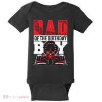 Car Racing Dad Of Birthday Boy Formula Race Car Driver Baby Bodysuit thumb 0