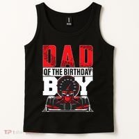 Car Racing Dad Of Birthday Boy Formula Race Car Driver Tank Top thumb 2