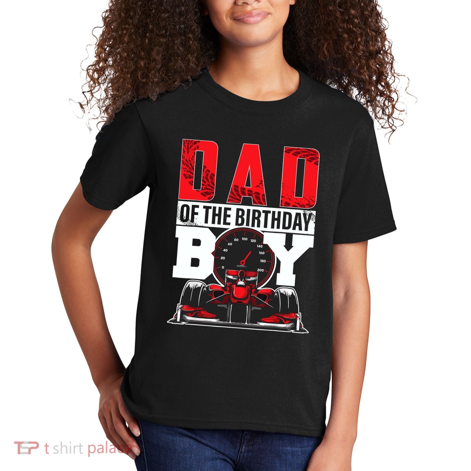 Car Racing Dad Of Birthday Boy Formula Race Car Driver Kids T-Shirt