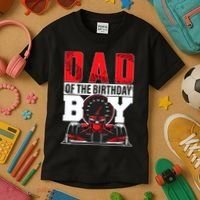 Car Racing Dad Of Birthday Boy Formula Race Car Driver Kids T-Shirt thumb 3