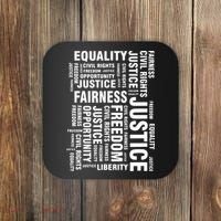 Civil Rights Equality Freedom Justice Liberty Coaster thumb 0