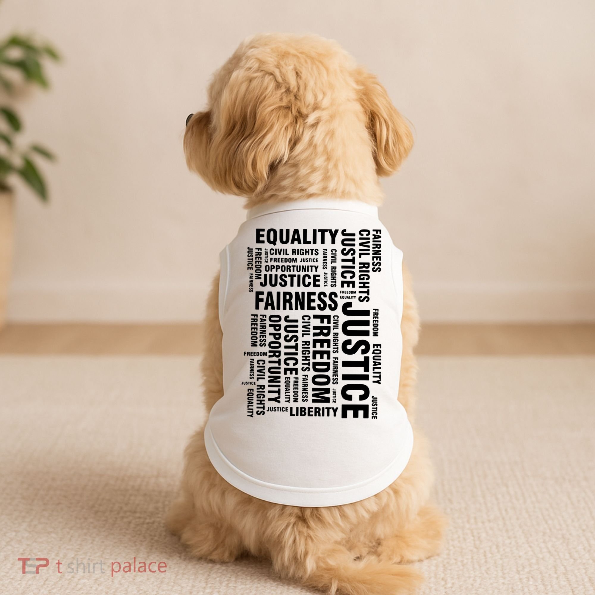 Civil Rights Equality Freedom Justice Liberty Doggie Tank