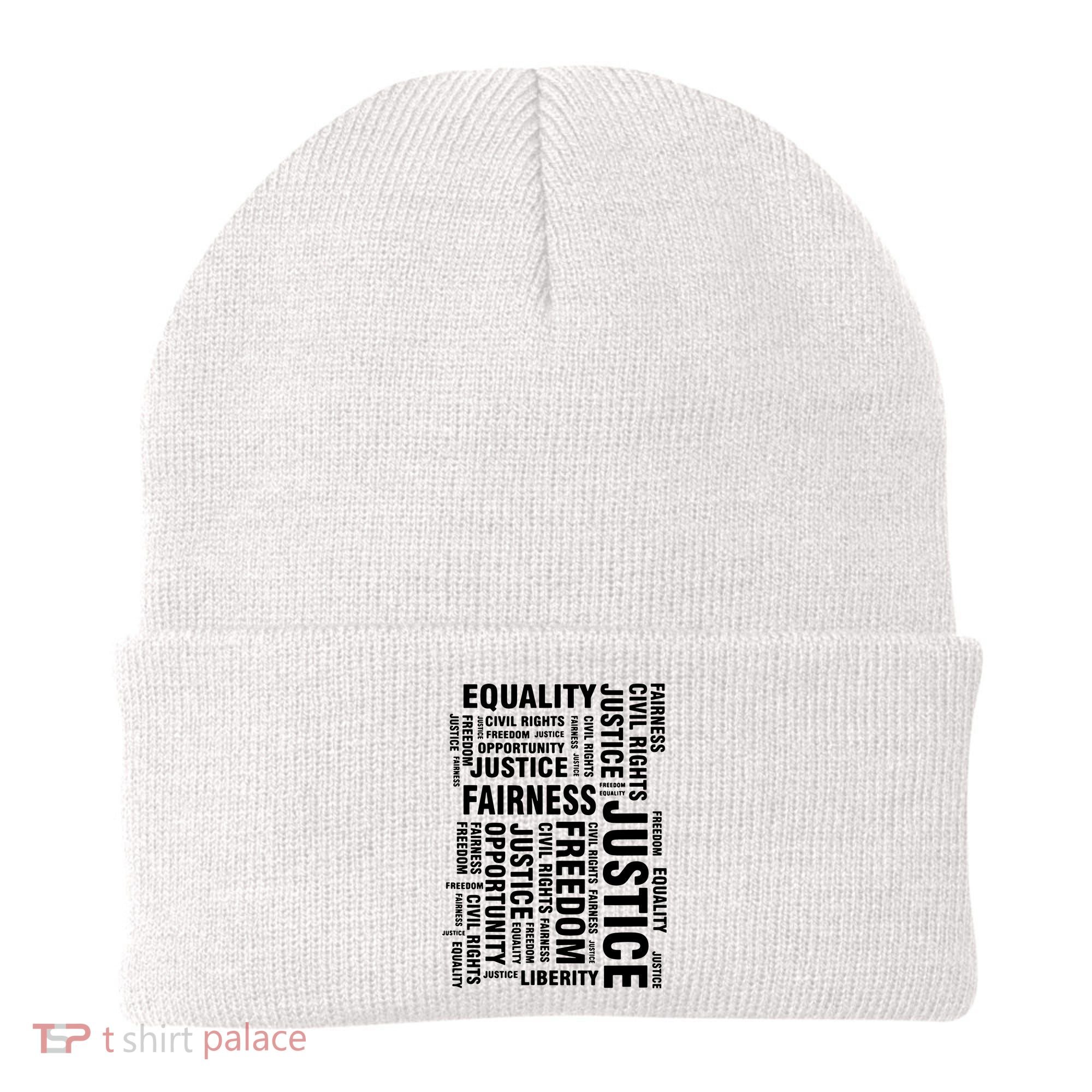 Civil Rights Equality Freedom Justice Liberty Beanie