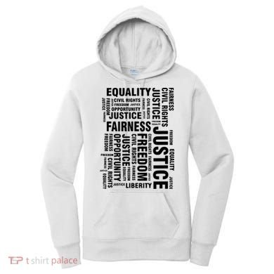 Civil Rights Equality Freedom Justice Liberty Women's Hoodie