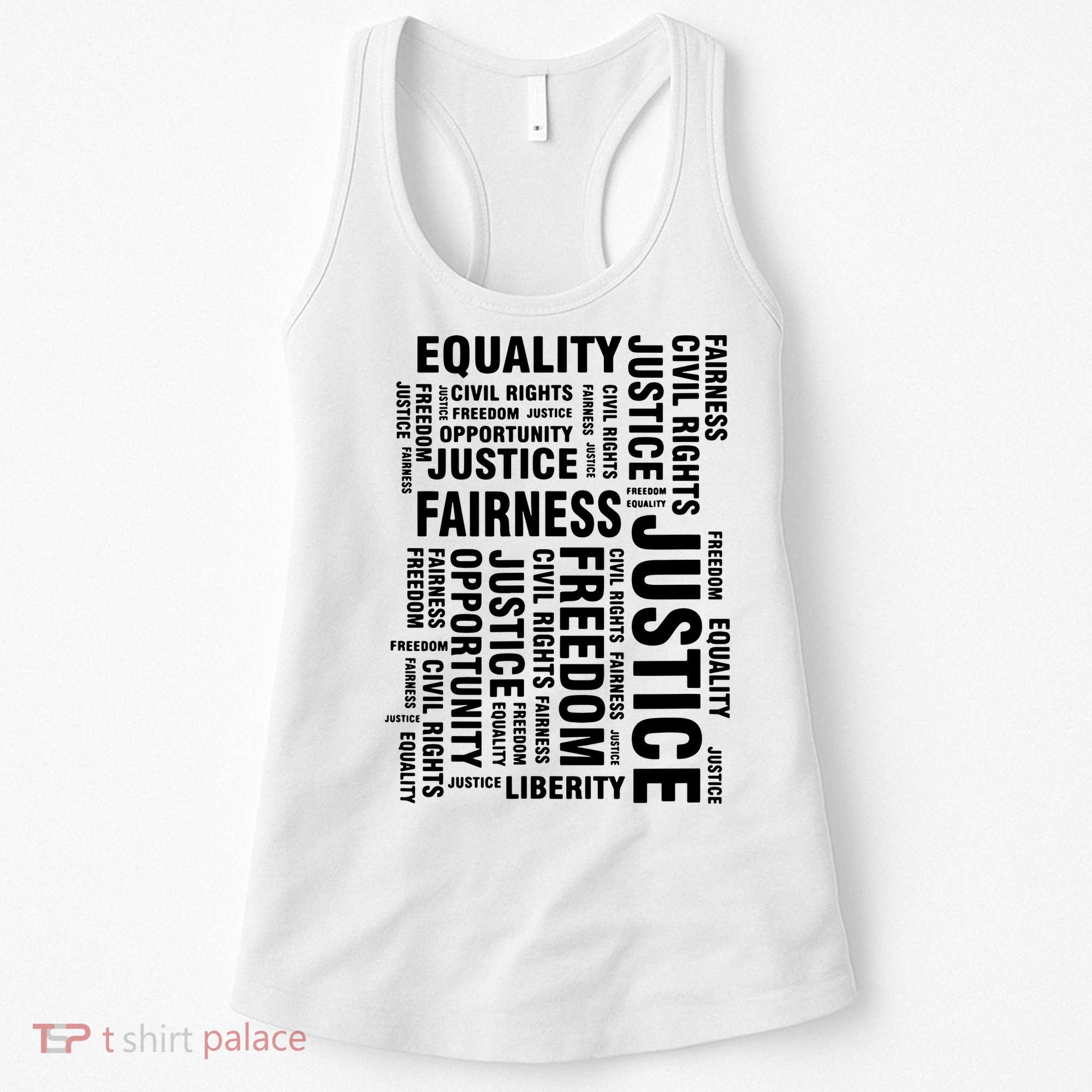 Civil Rights Equality Freedom Justice Liberty Women's Tank Top