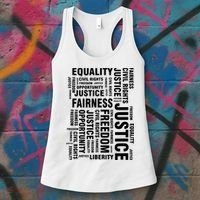 Civil Rights Equality Freedom Justice Liberty Women's Tank Top thumb 3