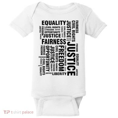 Civil Rights Equality Freedom Justice Liberty Baby Bodysuit