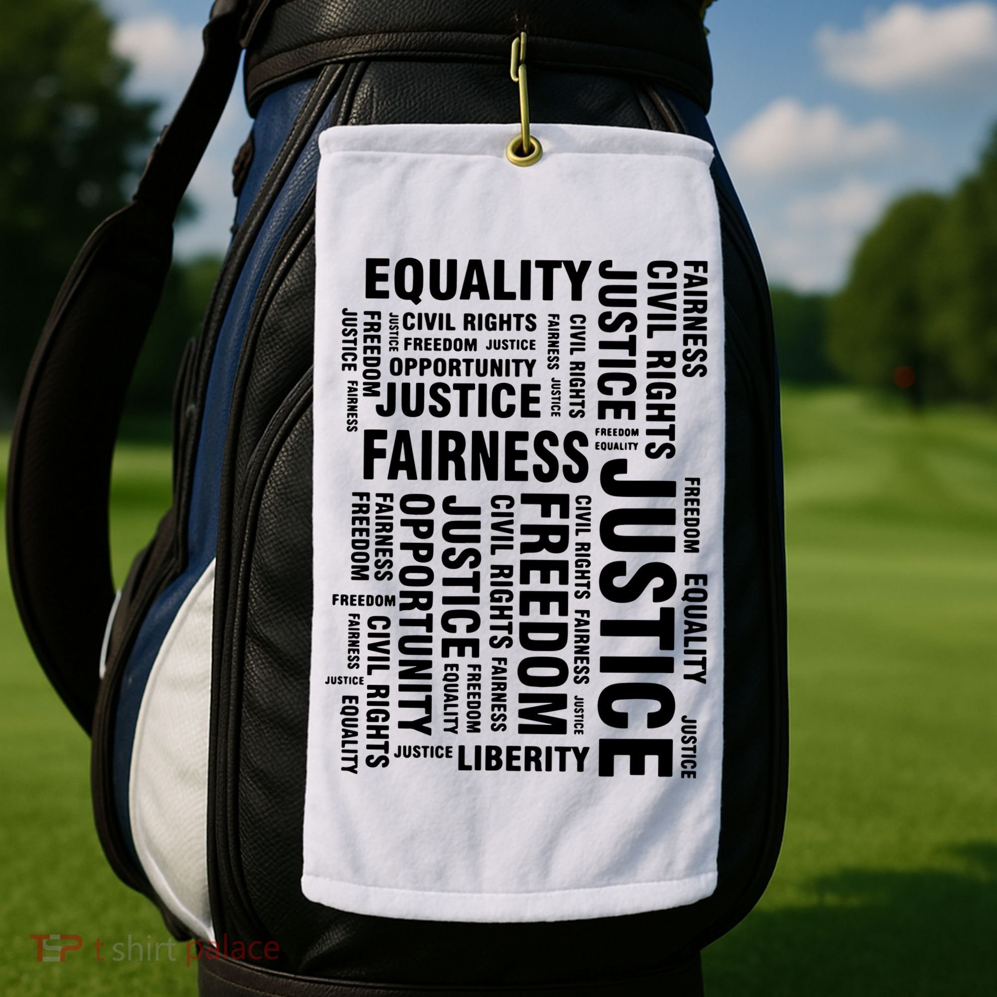 Civil Rights Equality Freedom Justice Liberty Golf Towel