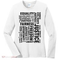Civil Rights Equality Freedom Justice Liberty Women's Long Sleeve Shirt thumb 0