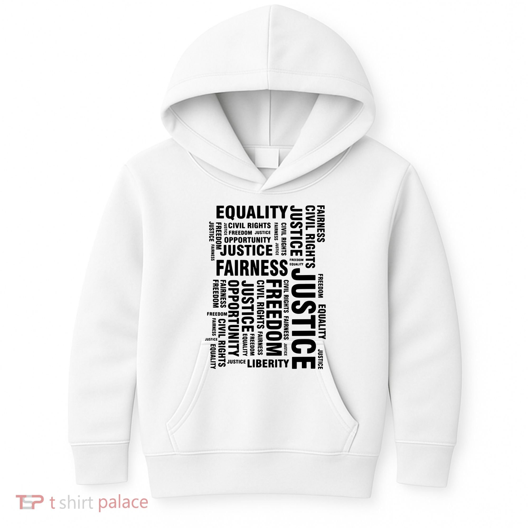 Civil Rights Equality Freedom Justice Liberty Kids Hoodie