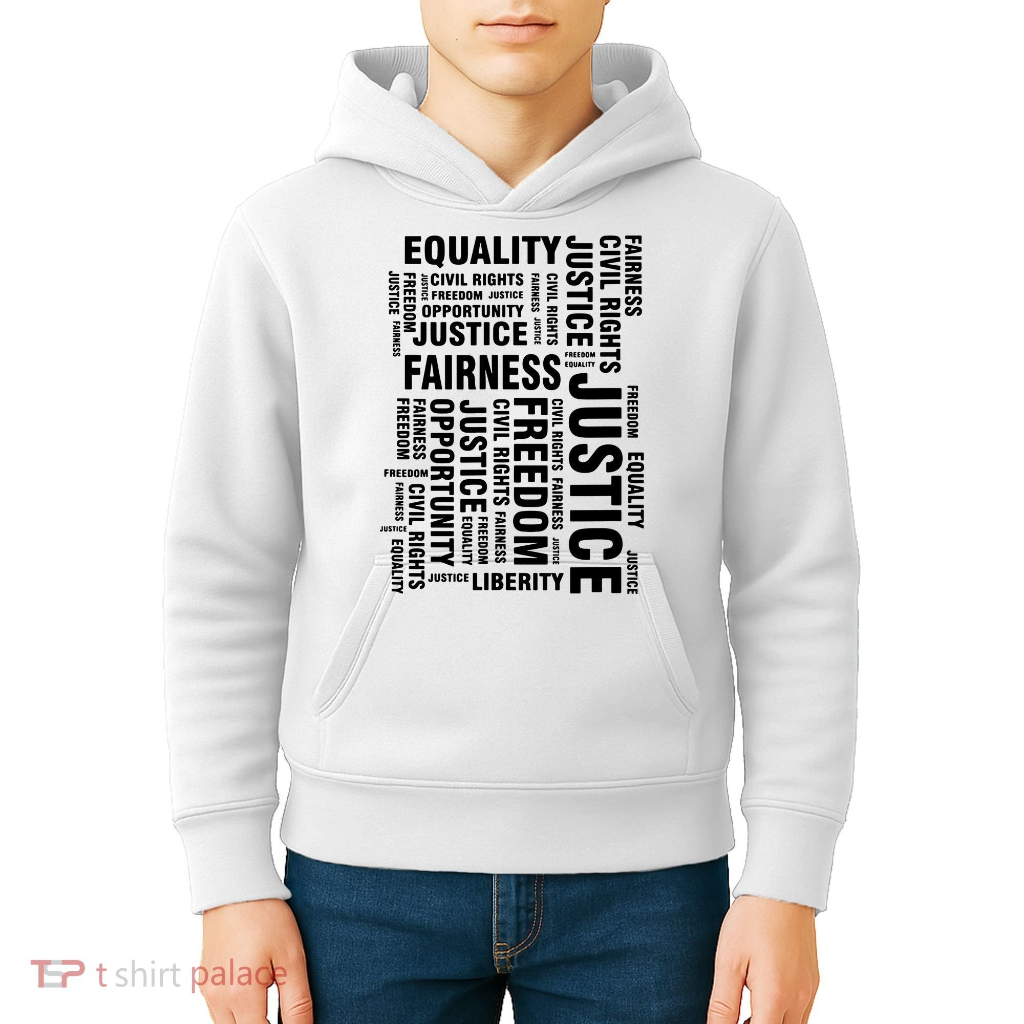 Civil Rights Equality Freedom Justice Liberty Kids Hoodie