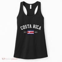 Costa Rica Est. 1821 Costa Rican Flag Independence Day Women's Tank Top thumb 0
