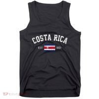 Costa Rica Est. 1821 Costa Rican Flag Independence Day Tank Top thumb 0