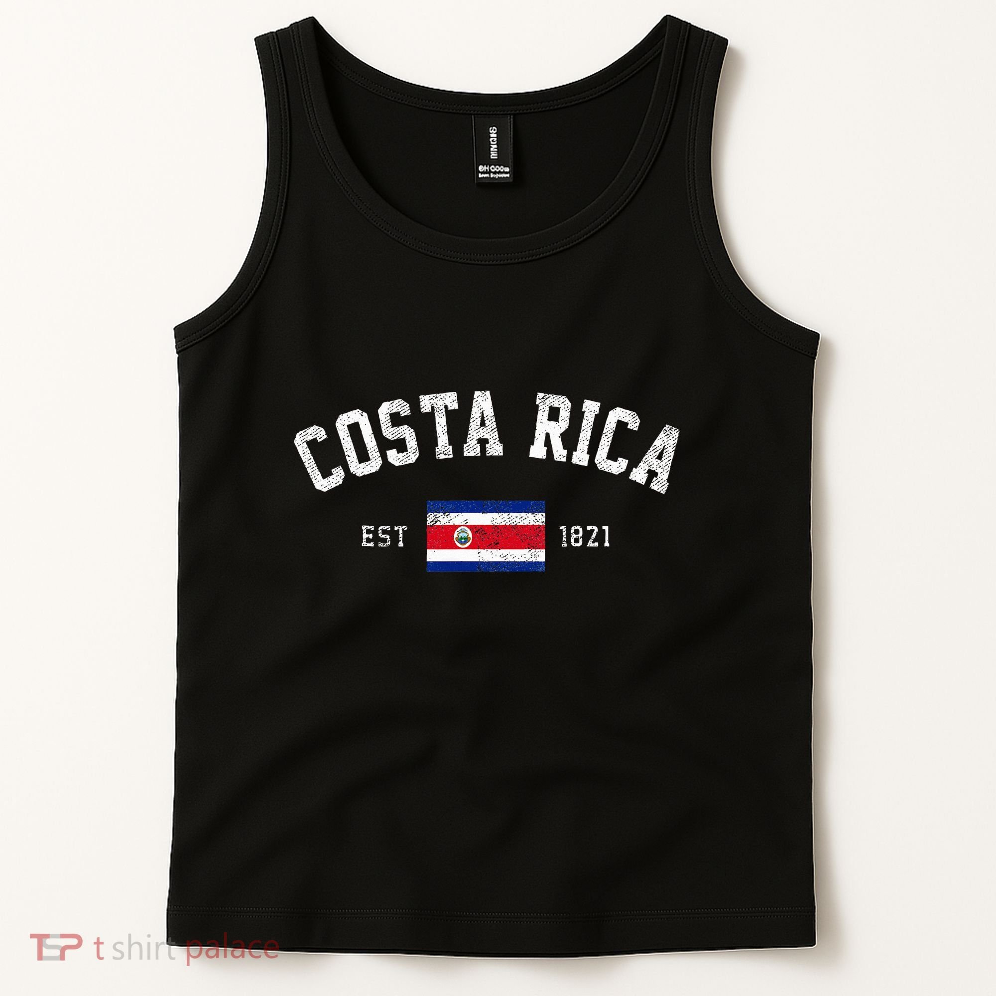 Costa Rica Est. 1821 Costa Rican Flag Independence Day Tank Top