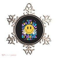 Cute Retro Emoji Smiley In My 100 Days Of School Era Ornament thumb 0