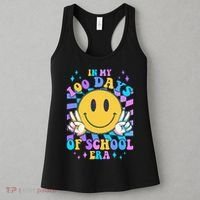 Cute Retro Emoji Smiley In My 100 Days Of School Era Women's Tank Top thumb 3
