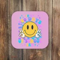 Cute Retro Emoji Smiley In My 100 Days Of School Era Coaster thumb 0