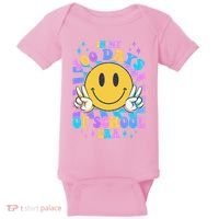 Cute Retro Emoji Smiley In My 100 Days Of School Era Baby Bodysuit thumb 0