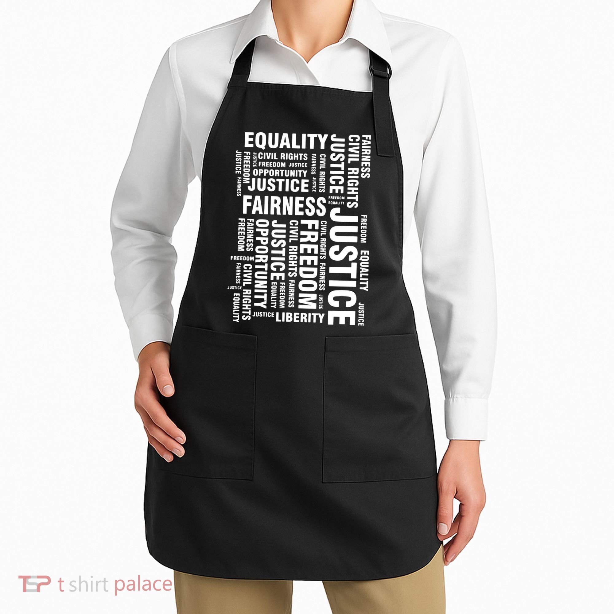 Civil Rights Equality Freedom Justice Liberty BLM Apron