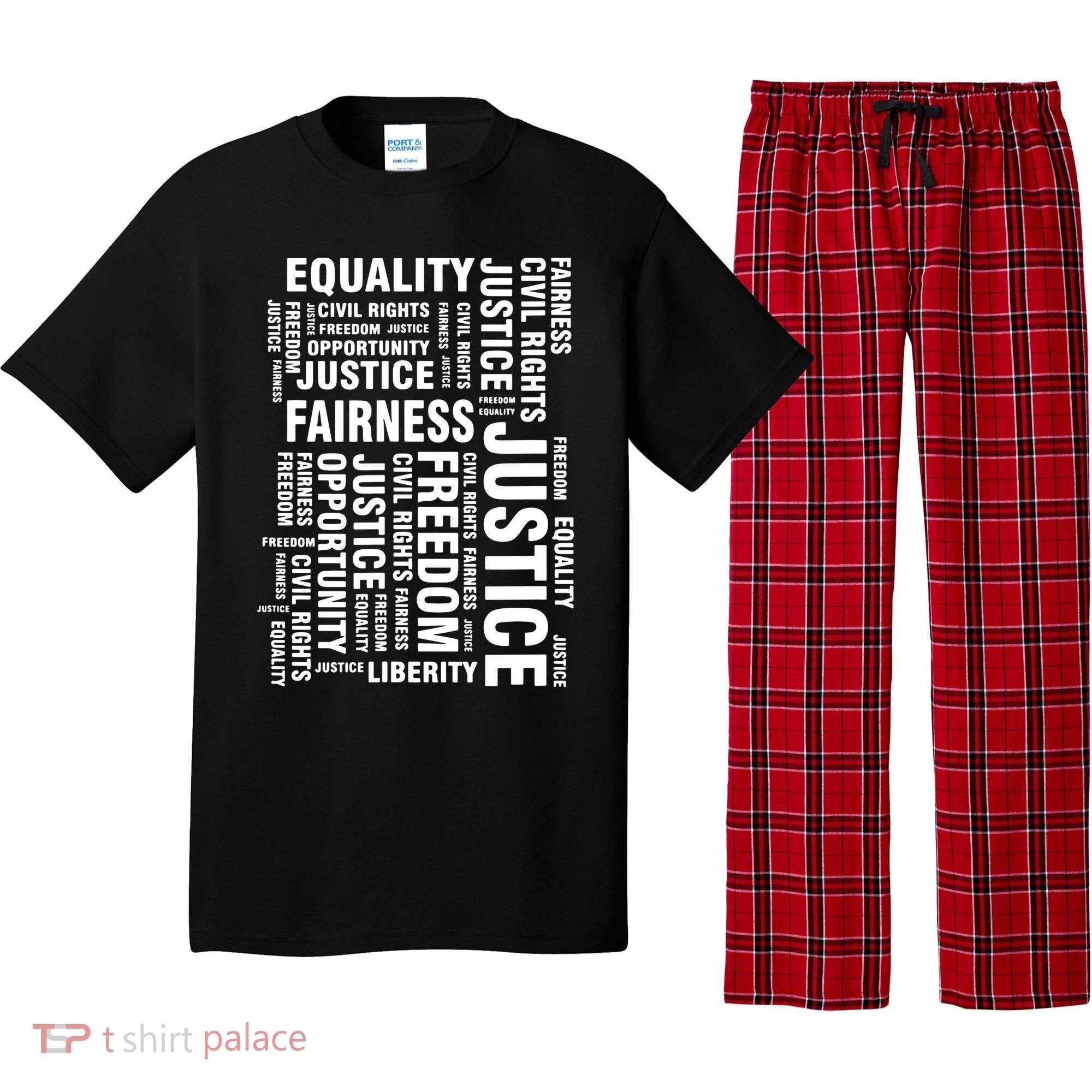 Civil Rights Equality Freedom Justice Liberty BLM Pajama Set