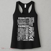 Civil Rights Equality Freedom Justice Liberty BLM Women's Tank Top thumb 3