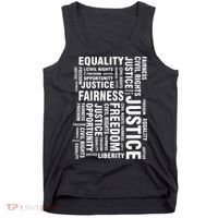 Civil Rights Equality Freedom Justice Liberty BLM Tank Top thumb 0