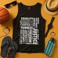 Civil Rights Equality Freedom Justice Liberty BLM Tank Top thumb 4