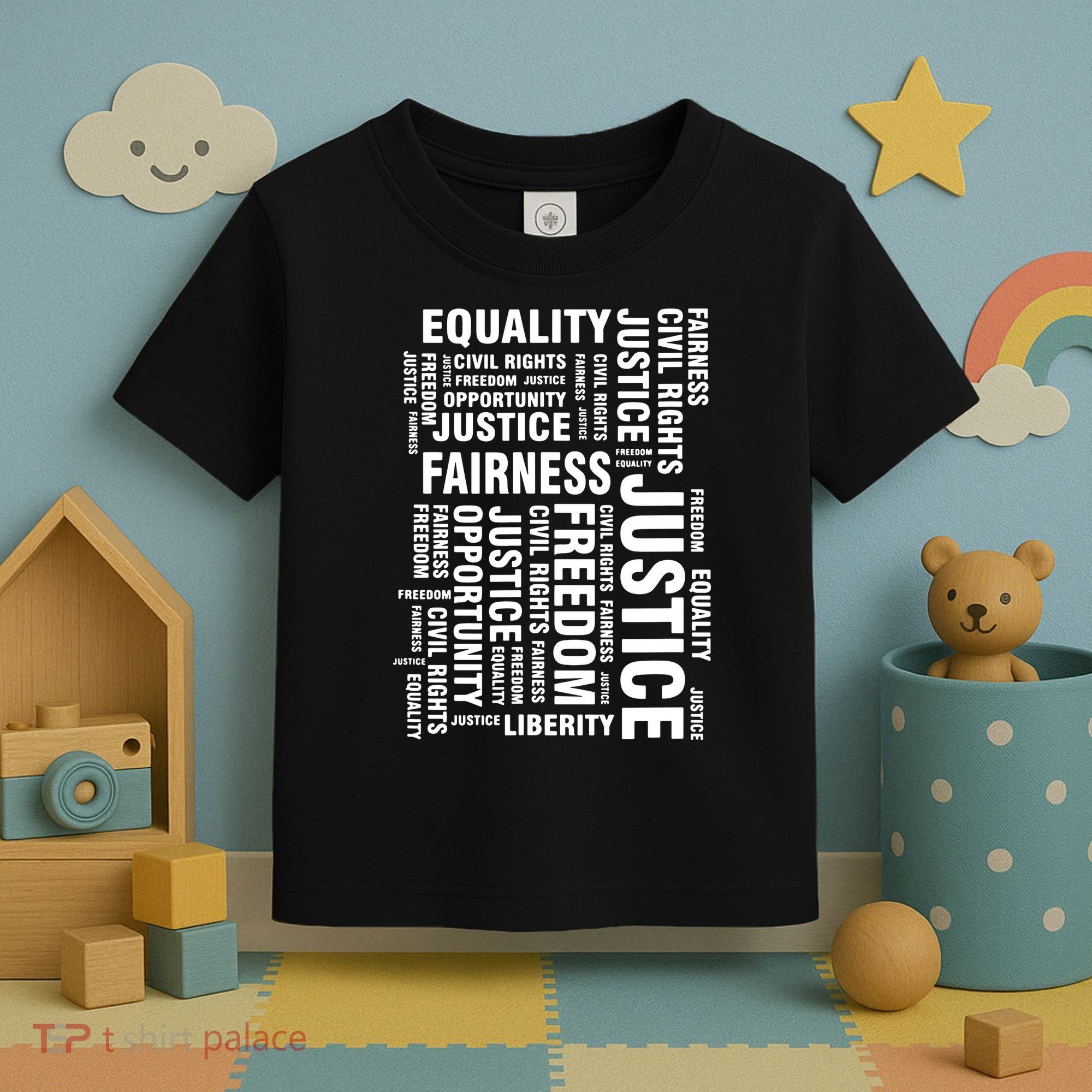 Civil Rights Equality Freedom Justice Liberty BLM Toddler T-Shirt