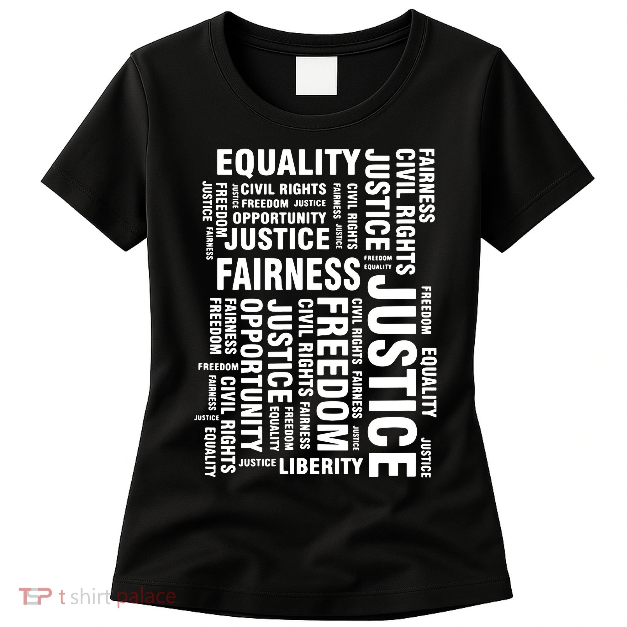 Civil Rights Equality Freedom Justice Liberty BLM Women's T-Shirt