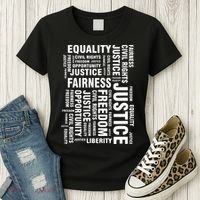 Civil Rights Equality Freedom Justice Liberty BLM Women's T-Shirt thumb 3
