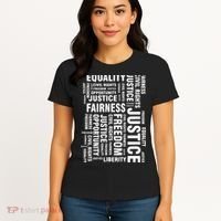 Civil Rights Equality Freedom Justice Liberty BLM Women's T-Shirt thumb 4