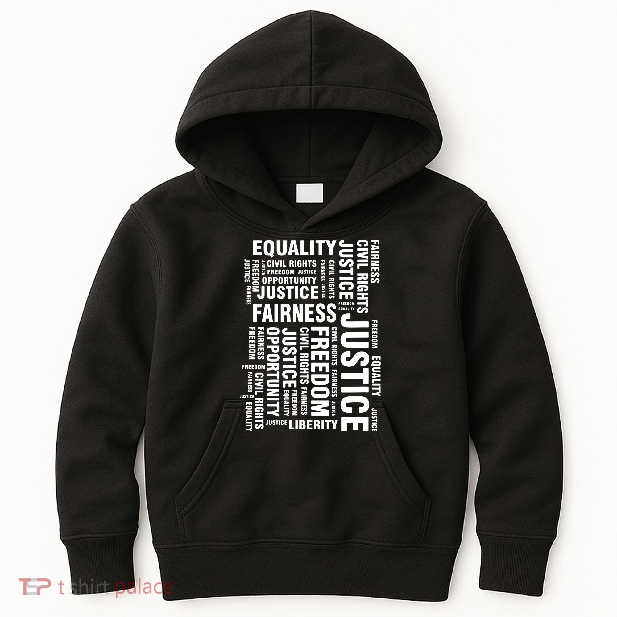 Civil Rights Equality Freedom Justice Liberty BLM Kids Hoodie