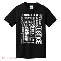 Civil Rights Equality Freedom Justice Liberty BLM Kids T-Shirt thumb 0