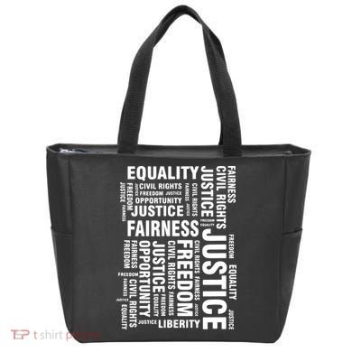 Civil Rights Equality Freedom Justice Liberty BLM Tote Bag