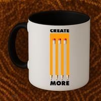Create More Optical Illusion Pencils Coffee Mug thumb 2