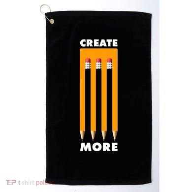 Create More Optical Illusion Pencils Golf Towel