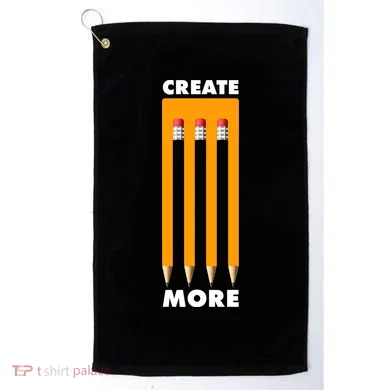 Create More Optical Illusion Pencils Golf Towel