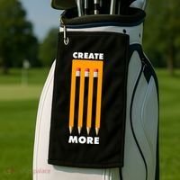 Create More Optical Illusion Pencils Golf Towel thumb 2