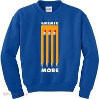 Create More Optical Illusion Pencils Kids Sweatshirt thumb 0