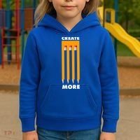 Create More Optical Illusion Pencils Kids Hoodie thumb 3