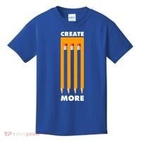 Create More Optical Illusion Pencils Kids T-Shirt thumb 0