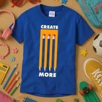 Create More Optical Illusion Pencils Kids T-Shirt thumb 3