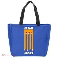 Create More Optical Illusion Pencils Tote Bag thumb 0