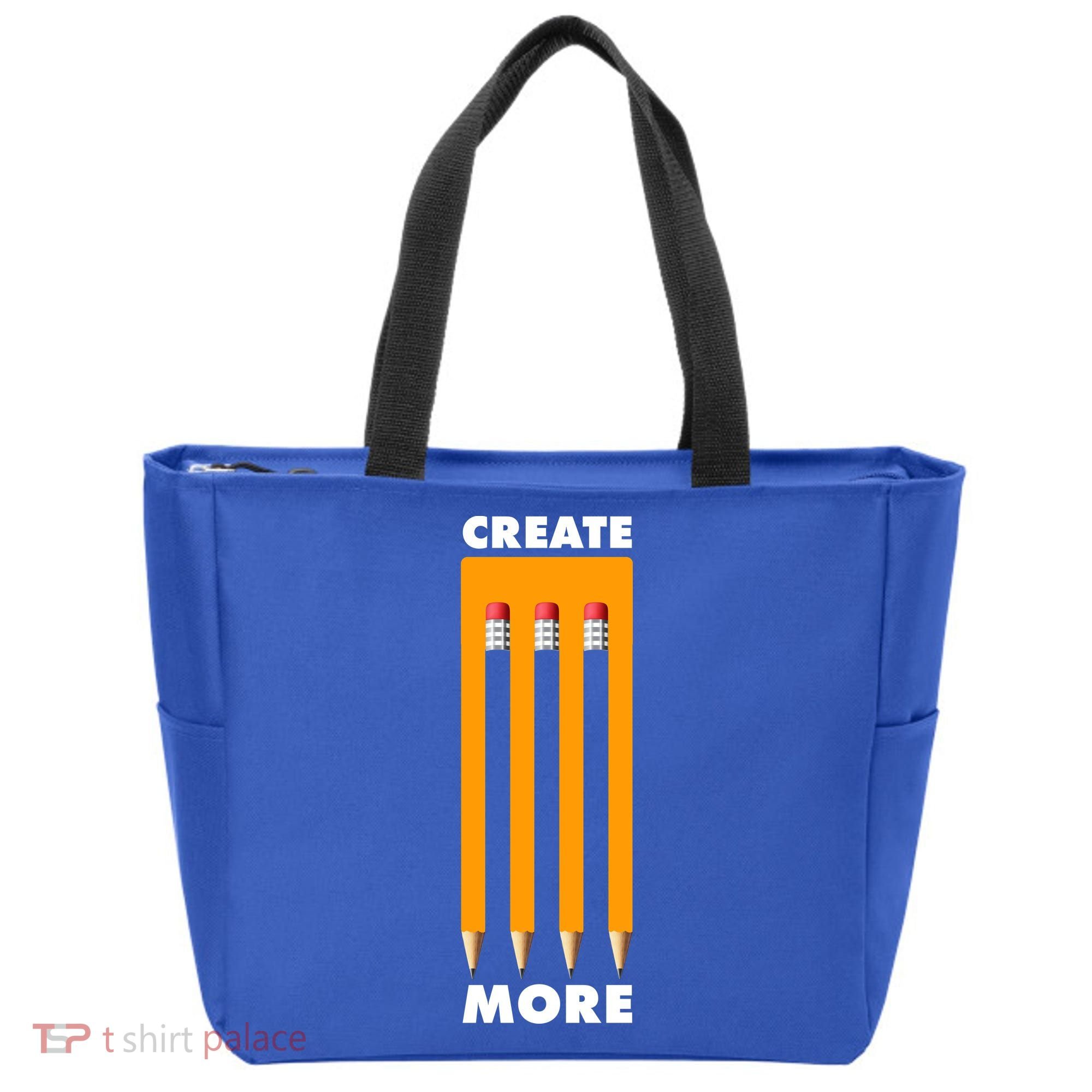 Create More Optical Illusion Pencils Tote Bag