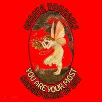 Create Yourself You Are Your Most Sacred Work Of Art  Santa Hat thumb 1