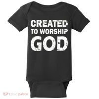 Created To Worship God Baby Bodysuit thumb 0